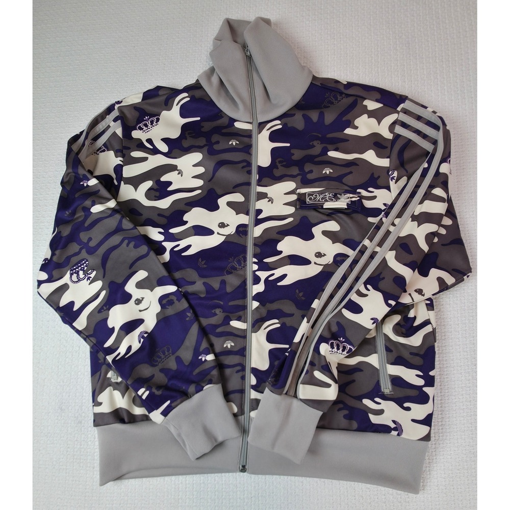 Adidas Respect ME Missy Elliott Camo Track Jacket Womens XL Vintage Y2K Rare